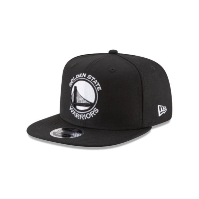 Black Golden State Warriors Hat - New Era NBA High Crown 9FIFTY Snapback Caps USA7045892